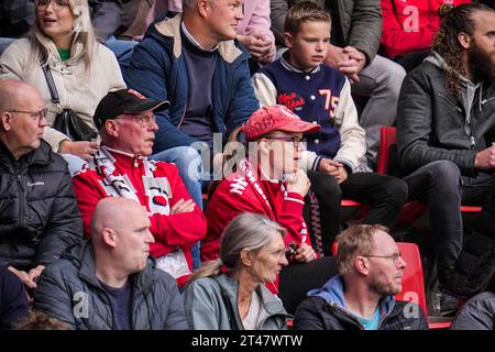 Enschede, Niederlande. Oktober 2023. ENSCHEDE, NIEDERLANDE - 29. OKTOBER: Fans des FC Twente während des niederländischen Eredivisie-Spiels zwischen dem FC Twente und Feyenoord in de Grolsch Veste am 29. Oktober 2023 in Enschede, Niederlande (Foto: Rene Nijhuis/Orange Pictures) Credit: Orange Pics BV/Alamy Live News Stockfoto