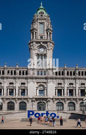 Camara Municipal, Rathaus, Avenida dos Aliados, Porto, Portugal Stockfoto