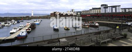 Newhaven Harbour, Ocean Terminal, Leith Town, Edinburgh City, Schottland, UK Stockfoto