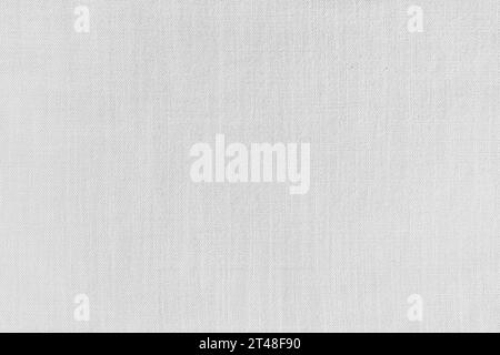 Texturhintergrund von weißem Leinengewebe. Textilstruktur, Tuchoberfläche, Weben von Naturbaumwolle Nahaufnahme, Hintergrund, Tapete. Stockfoto