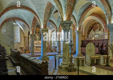 Parma, Italien - 11. Februar 2020: Die Krypta der Kathedrale Santa Maria Assunta Stockfoto