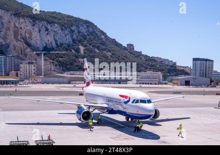 Internationaler Flughafen Gibraltar, British Lines Road, GX11 1AA, Gibraltar Stockfoto