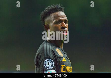 Braga, Portugal. Oktober 2023. Vinicius JR während der UEFA Champions League 2023/2024, Gruppe C, Fußballspiel zwischen Braga und Real Madrid am 24. Oktober 2023 im Estadio de Braga in Braga, Portugal - Foto Jose Salgueiro/SPP (Jose Salgueiro/SPP) Credit: SPP Sport Press Photo. /Alamy Live News Stockfoto