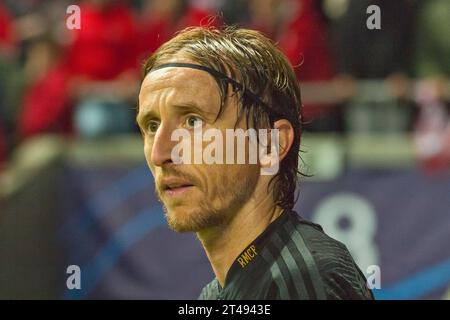 Braga, Portugal. Oktober 2023. Luka Modric während der UEFA Champions League 2023/2024, Gruppe C, Fußballspiel zwischen Braga und Real Madrid am 24. Oktober 2023 im Estadio de Braga in Braga, Portugal - Foto Jose Salgueiro/SPP (Jose Salgueiro/SPP) Credit: SPP Sport Press Photo. /Alamy Live News Stockfoto