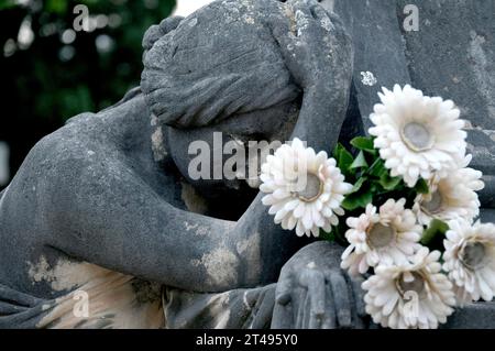 Mallorca, Spanien. Oktober 2023. Palma de Mallorca, Spanien. Bilder des Friedhofs in Palma de Mallorca Tage vor Allerheiligen. Stockfoto