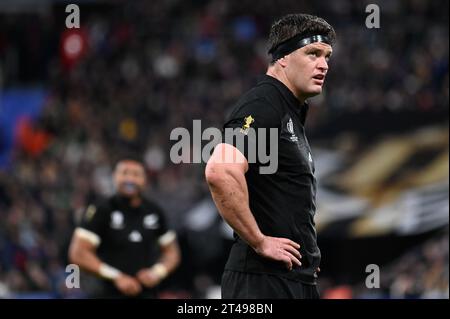 Saint Denis, Frankreich. Oktober 2023. Julien Mattia/Le Pictorium - Südafrika - Neuseeland Rugby-Weltmeisterschaft - 28/10/2023 - Frankreich/seine-Saint-Denis/Saint-Denis - Scott Barrett beim Finale der Rugby-Weltmeisterschaft 2023 zwischen Südafrika und Neuseeland im Stade de France am 27. Oktober 2023. Quelle: LE PICTORIUM/Alamy Live News Stockfoto