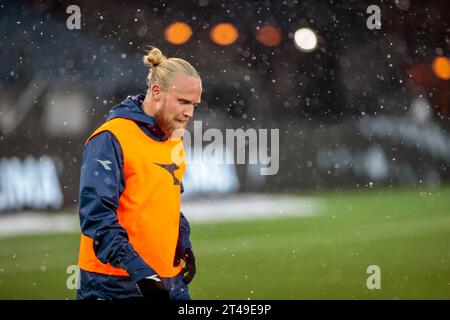 Drammen, Norwegen, 29. Oktober 2023. Viking's Lars-Jørgen Salvesen vor dem Eliteserien-Spiel zwischen Strømsgodset und Viking im Marienlyst-Stadion in Drammen. Quelle: Frode Arnesen/Alamy Live News Stockfoto