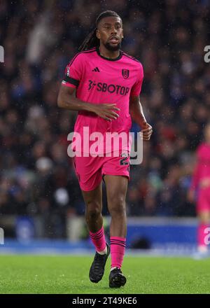 Brighton und Hove, Großbritannien. Oktober 2023. Alex Iwobi aus Fulham während des Premier League-Spiels im AMEX Stadium, Brighton und Hove. Der Bildnachweis sollte lauten: Paul Terry/Sportimage Credit: Sportimage Ltd/Alamy Live News Stockfoto