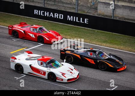 Mugello, Italien. Oktober 2023. Ferrari FXX während der Ferrari Finali Mondiali in Mugello vom 26. Bis 29. Oktober 2023 auf Mugello Circuit, in Mugello, Italien - Foto Antonin Vincent/DPPI Credit: DPPI Media/Alamy Live News Credit: DPPI Media/Alamy Live News Stockfoto