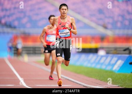 Hangzhou, China. Oktober 2023. Daisuke Nakagawa (JPN) Leichtathletik : 1500 m T20-Finale der Männer im Huanglong Sports Centre Stadium während der Hangzhou 2022 Asian Para Games in Hangzhou, China. Quelle: SportsPressJP/AFLO/Alamy Live News Stockfoto