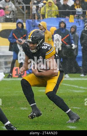 Pittsburgh, Pennsylvania, USA. Oktober 2023. 29. Oktober 2023: Connor Heyward #83 beim Spiel Pittsburgh Steelers vs Jacksonville Jaguars in Pittsburgh PA im Acrisure Stadium. Brook Ward/AMG (Credit Image: © AMG/AMG Via ZUMA Press Wire) NUR REDAKTIONELLE VERWENDUNG! Nicht für kommerzielle ZWECKE! Quelle: ZUMA Press, Inc./Alamy Live News Stockfoto