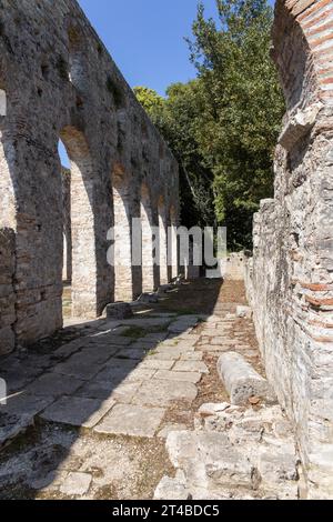 Basilika, römische Ruine von Butrint, Albanien Stockfoto