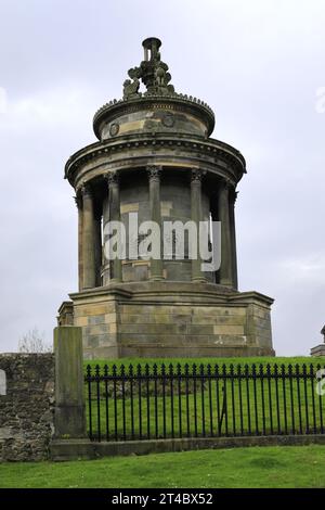 The Burns Monument, Carlton Hill, Edinburgh City, Schottland, Großbritannien Stockfoto