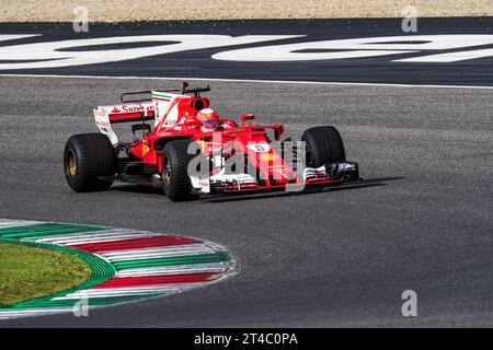 Mugello, Italien. Oktober 2023. Ferrari SF70H während des Ferrari World Finals 2023, Ferrari Challenge Cup Rennen in Mugello, Italien, 28. Oktober 2023 Credit: Independent Photo Agency/Alamy Live News Stockfoto