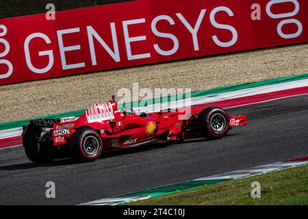 Mugello, Italien. Oktober 2023. Ferrari F2007 während des Ferrari World Finals 2023, Ferrari Challenge Cup Rennen in Mugello, Italien, 28. Oktober 2023 Credit: Independent Photo Agency/Alamy Live News Stockfoto