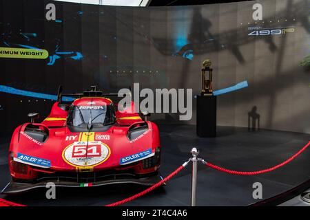 Mugello, Italien. Oktober 2023. Ferrari 499P während des Ferrari World Finals 2023, Ferrari Challenge Cup Rennen in Mugello, Italien, 28. Oktober 2023 Credit: Independent Photo Agency/Alamy Live News Stockfoto