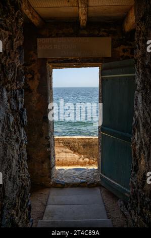 "Door of No Return" öffnet sich zum Atlantischen Ozean auf Goree Island, Senegal Stockfoto