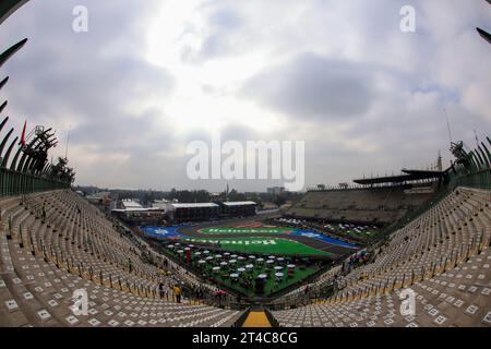 MEXIKO-Stadt, Mexiko. Oktober 2023. Blick in das Stadion der mexikanischen Rennstrecke vor dem Grand Prix F1 von Mexiko im Magdalena Mixhuca Park im Autodromo Hernando Rodriguez, Formel 1 Grand Prix von Mexiko, Formel 1 GP von Mexiko 2023, Formel 1 in Mexiko, Grand Prix du Mexique de Formule 1, gebührenpflichtiges Bild, Copyright © Ulises CUEVAS/ATP Images (CUEVAS Ulises/ATP/SPP) Credit: SPP Sport Pressefoto. /Alamy Live News Stockfoto