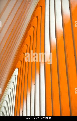 Bahnhof Lüttich-Guillemins in modernem Industriestil, konstruktives Detail, Belgien, Wallonie, Luettich Stockfoto