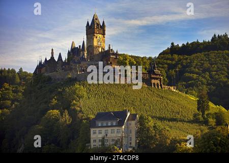 Kaiserburg Cochem, Deutschland, Rheinland-Pfalz, Cochem Stockfoto