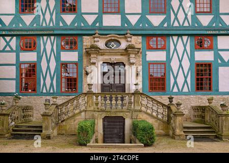 Hildesheimer Freimaurerloge Tor zum Lichttempel, ehemaliges Domprovostamt, Deutschland, Niedersachsen, Hildesheim Stockfoto