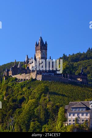 Kaiserburg Cochem, Deutschland, Rheinland-Pfalz, Cochem Stockfoto