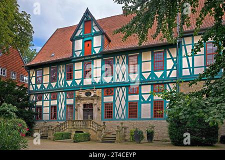 Hildesheimer Freimaurerloge Tor zum Lichttempel, ehemaliges Domprovostamt, Deutschland, Niedersachsen, Hildesheim Stockfoto