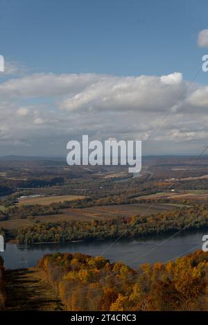 Blick vom Peters Mountain auf dem Appalachian Trail in Pennsylvania Stockfoto