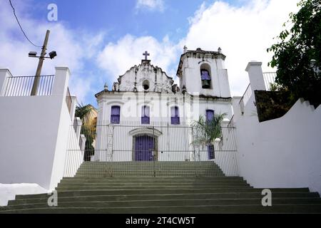 Kirche Nossa Senhora do Rosario im historischen Zentrum von Vitoria, Espirito Santo, Brasilien Stockfoto