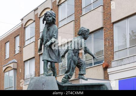 Die Northampton Sculpture Abington Street Northampton 2023 Stockfoto