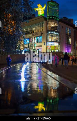 Manchester Monster werden im Rahmen der Halloween-Saison-Veranstaltungen gezeigt. Stockfoto