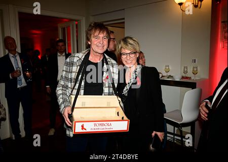 Andrea Ballschuh und Peter Freudenthaler von Foolsgarden bei der 15. Hope Gala 2023 im Schauspielhaus. Dresden, 28.10.2023 Stockfoto