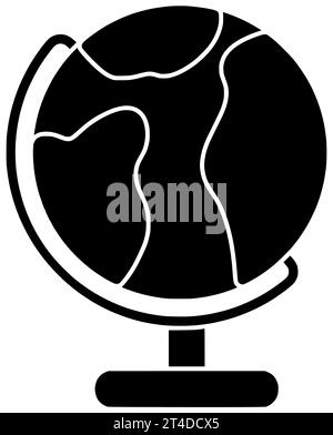 Geologie schwarzer Kompass Silhouette Kartographie Illustration Karte Icon Geographie Logo Lage Land Richtung Topographie Reise Globus Erde Welt Kontinent Wissenschaft Stockfoto