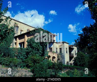 PALACIO DE CARLOS V. LAGE: MONASTERIO. CUACOS DE YUSTE. CACERE. SPANIEN. Stockfoto