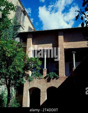 PALACIO DE CARLOS V. LAGE: MONASTERIO. CUACOS DE YUSTE. CACERE. SPANIEN. Stockfoto