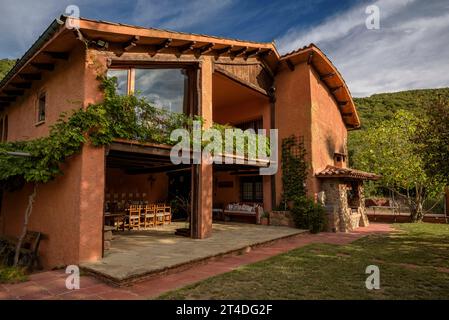 Außenansicht des ländlichen Landhauses Can Xisquet, in Viladrau (Osona, Katalonien, Spanien) ESP: Vista Außenansicht de la casa Rural Can Xisquet, Viladrau Stockfoto