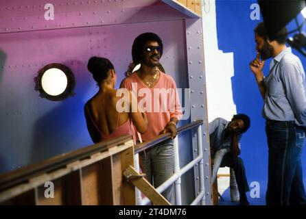 STEVIE WONDER ;Stevland Hardaway Morris, auch bekannt als Stevie Wonder, ist ein US-amerikanischer Singer-Songwriter, Musiker und Plattenproduzent; 1986; Credit: Lynn McAfee / Performing Arts Images www.performingartsimages.com Stockfoto