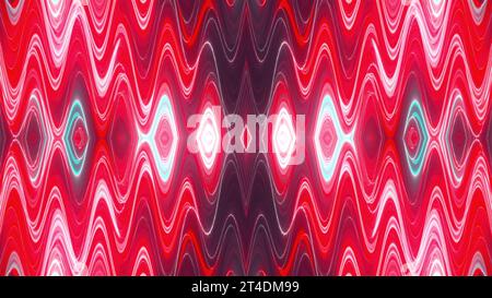 Farbenfrohes kaleida Neon. Computergeneriertes 3D-Rendering Stockfoto