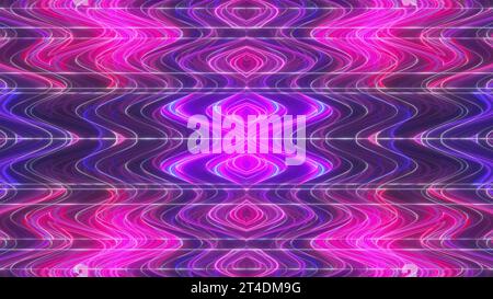 Farbenfrohes kaleida Neon. Computergeneriertes 3D-Rendering Stockfoto