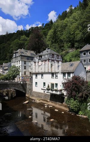 Das idyllische Dorf monschau in der eifel in deutschland Stockfoto