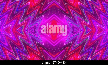 Farbenfrohes kaleida Neon. Computergeneriertes 3D-Rendering Stockfoto