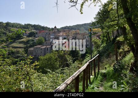 Sasso di Castalda, Basilicata, Italien Stockfoto