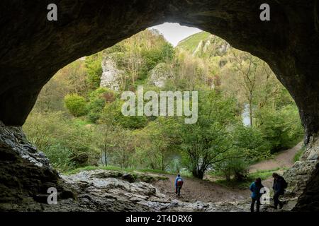 Dove Hole Caves Dovedale, Peak District, Derbyshire, England Stockfoto