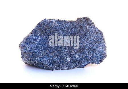 Diorit ist ein intrusives, unröses Gestein. Seine Zusammensetzung ist zwischen Gabbro und Granit. Probe. Stockfoto