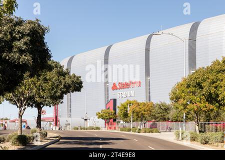 Das State Farm Stadium ist die Heimat der Arizona Cardinals der NFL. Stockfoto