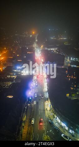 Wunderschöne Aufnahmen während der Nacht in London Stockfoto