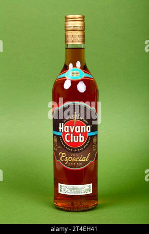 Flasche Cuban Havana Club Especial Rum Stockfoto