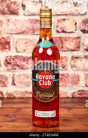 Flasche Cuban Havana Club Especial Rum Stockfoto