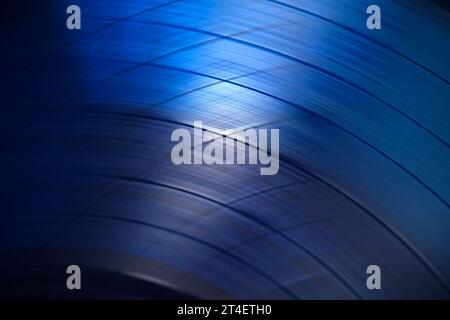 Abstrakter blauer Hintergrund mit glatten Linien Stockfoto