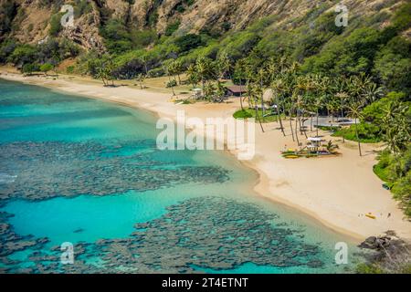 Hanauma Bay Beach in Oahu, Hawaii Stockfoto